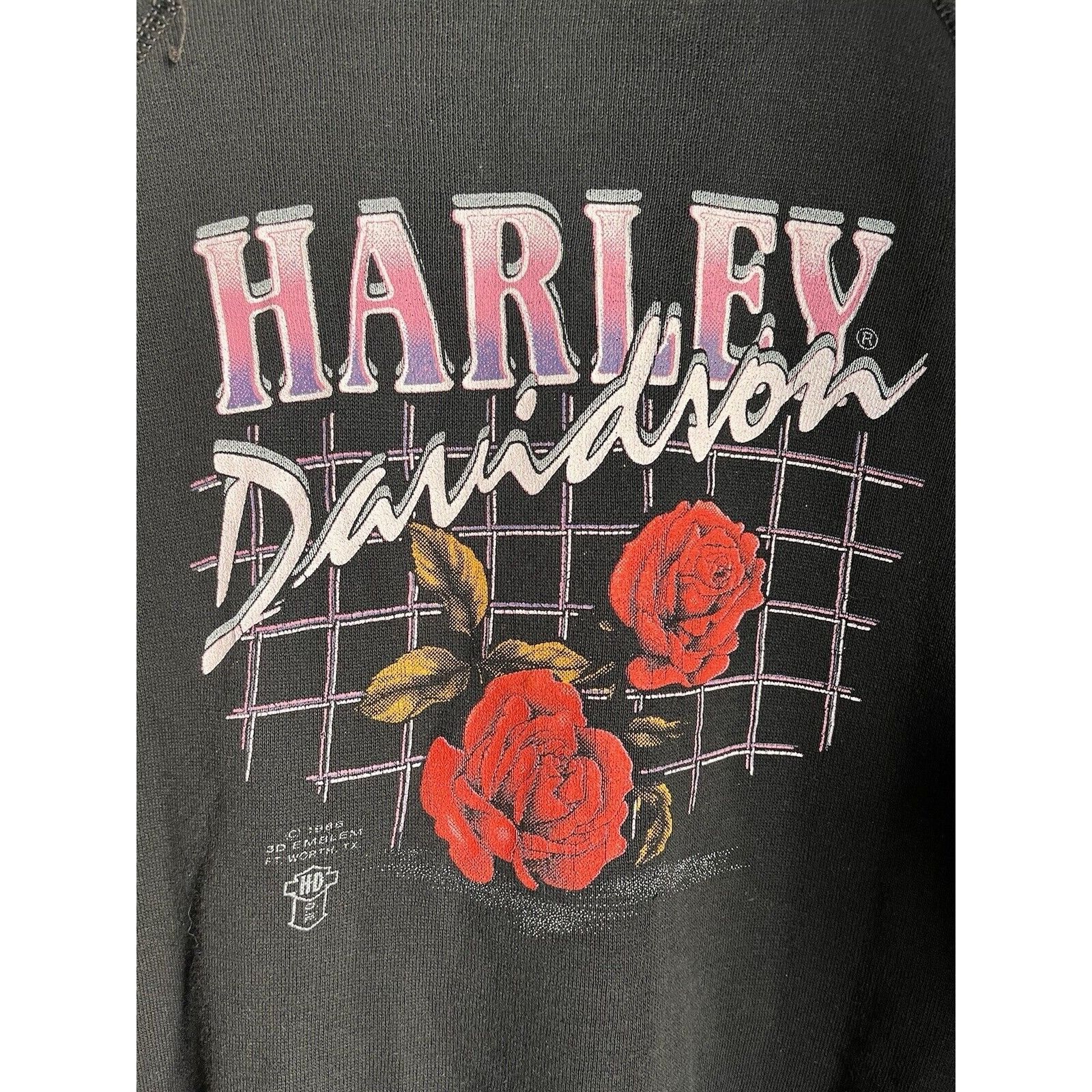 Harley Davidson VINTAGE HARLEY DAVIDSON MN 3D EMBLEM CREWNECK SWEATSHIRT 90s Size US L / EU 52-54 / 3 - 4 Thumbnail