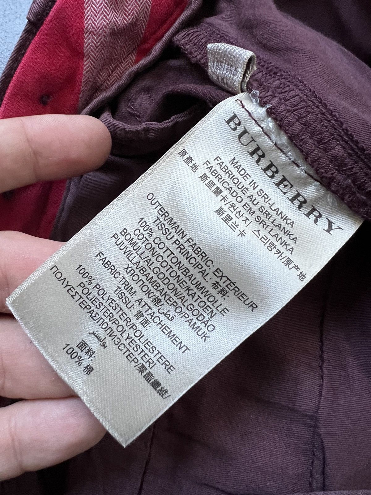 Burberry × Burberry Prorsum Vintage Burberry brit cotton pants 34 Size US 34 / EU 50 - 11 Thumbnail