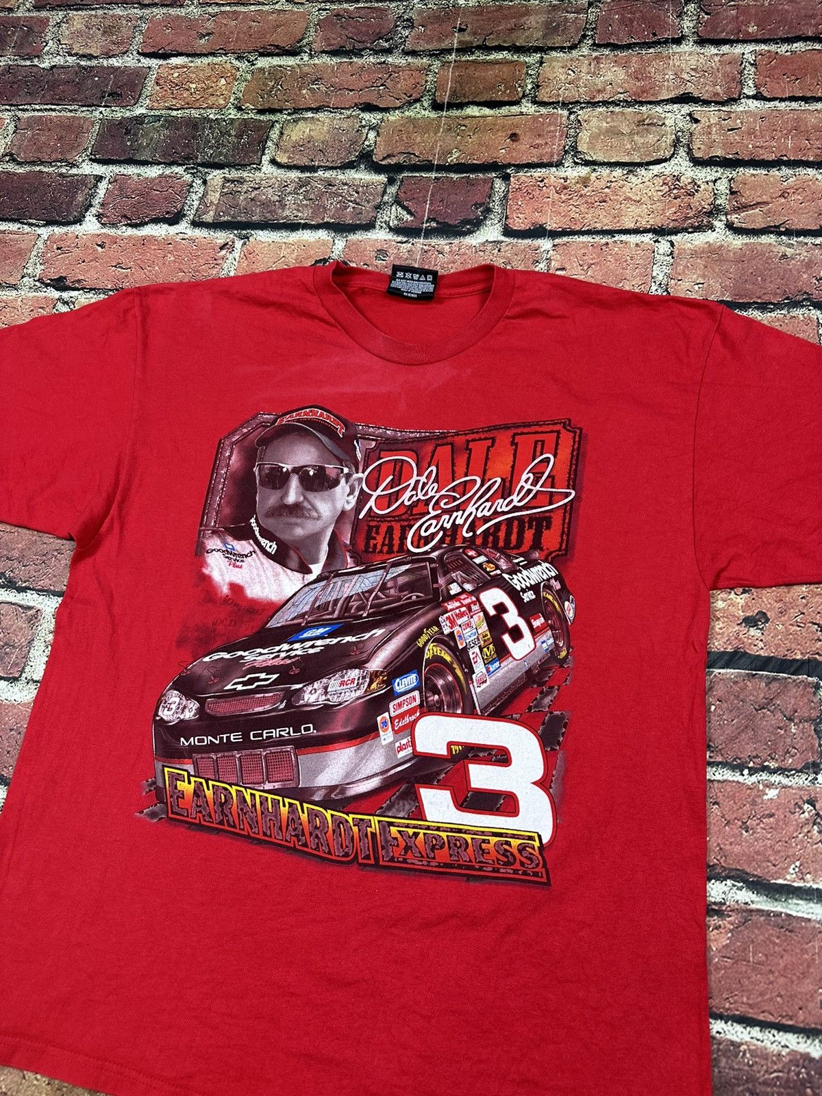 Chase Authentics Vintage Dale Earnhardt Express NASCAR T-Shirt Double Sided Size US L / EU 52-54 / 3 - 3 Thumbnail