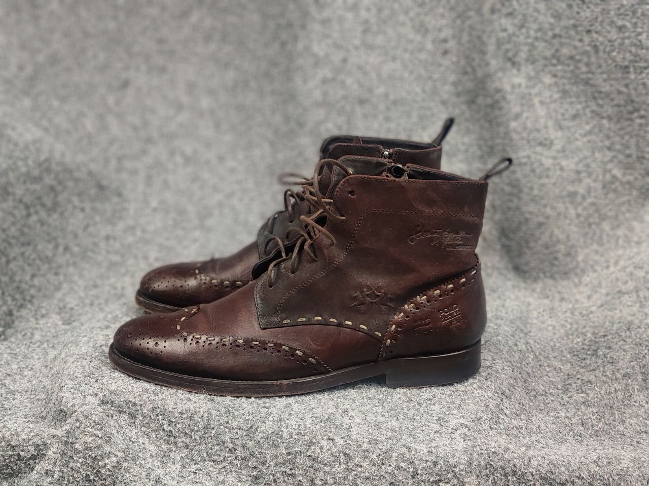 La Martina La Martina Polo brogue shoes Oxford Vintage combat Boots Size US 9 / EU 42 - 6 Thumbnail