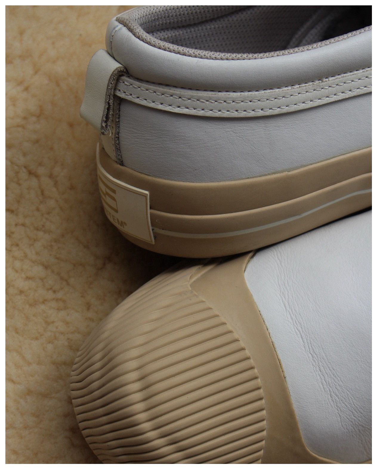 Vintage FW2017 SYSTEM LEATHER SLIP-ON SNEAKERS WITH RUBBER TOE CAP Size US 7.5 / EU 40-41 - 8 Thumbnail