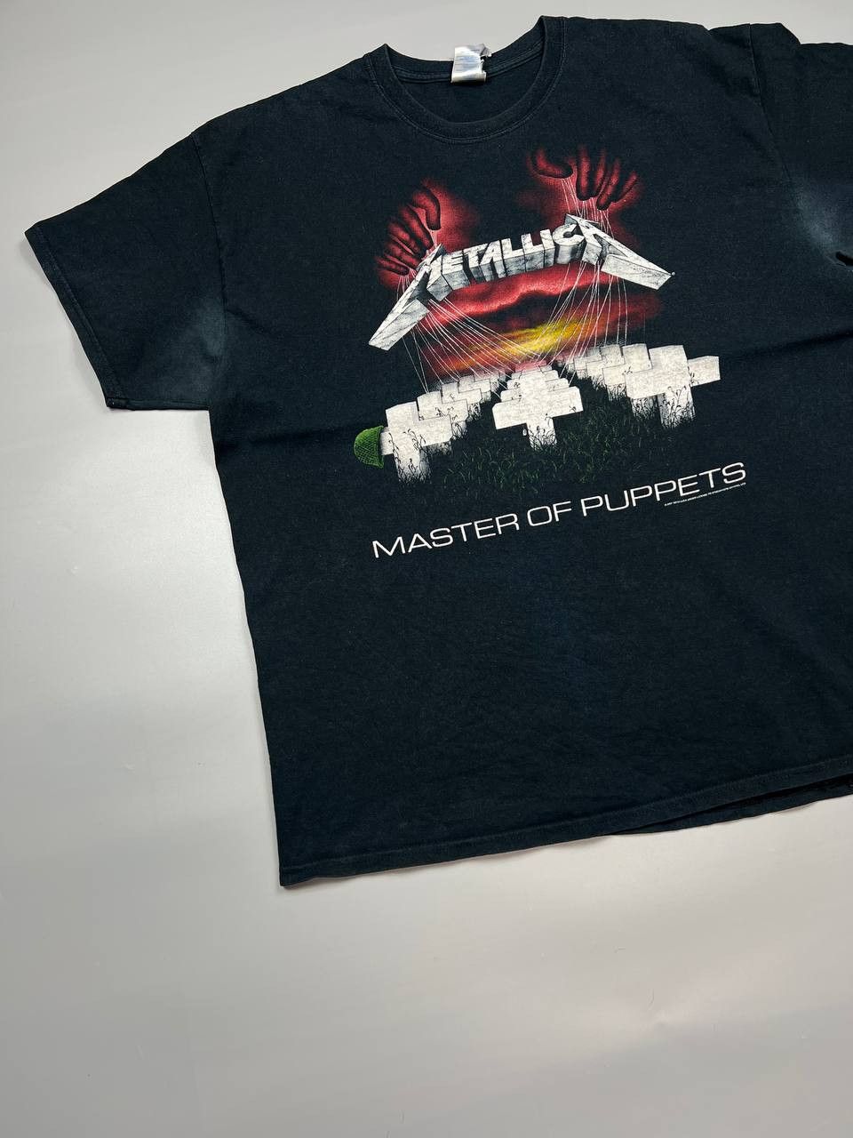 Band Tees Vintage Black Metalica Master Of Puppets 2007 T-Shirt Size US XL / EU 56 / 4 - 2 Thumbnail