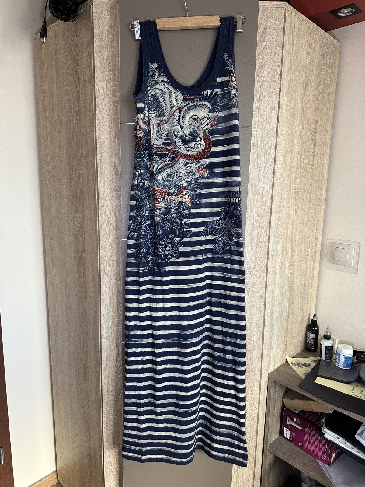 image of Jean Paul Gaultier Soleil Dress in Blue, Women's