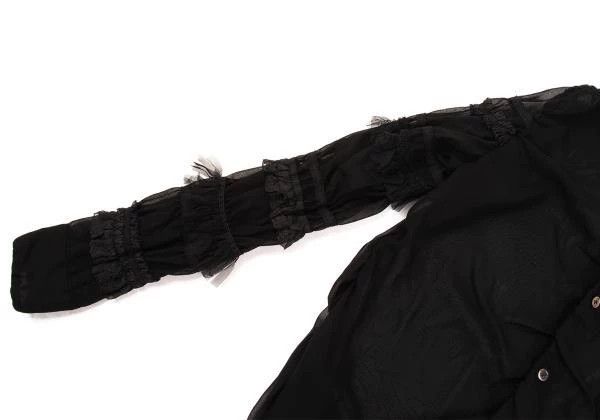 Comme des Garcons Comme Des Garcons Black Vintage See-Through Shirt Size S / US 4 / IT 40 - 6 Thumbnail