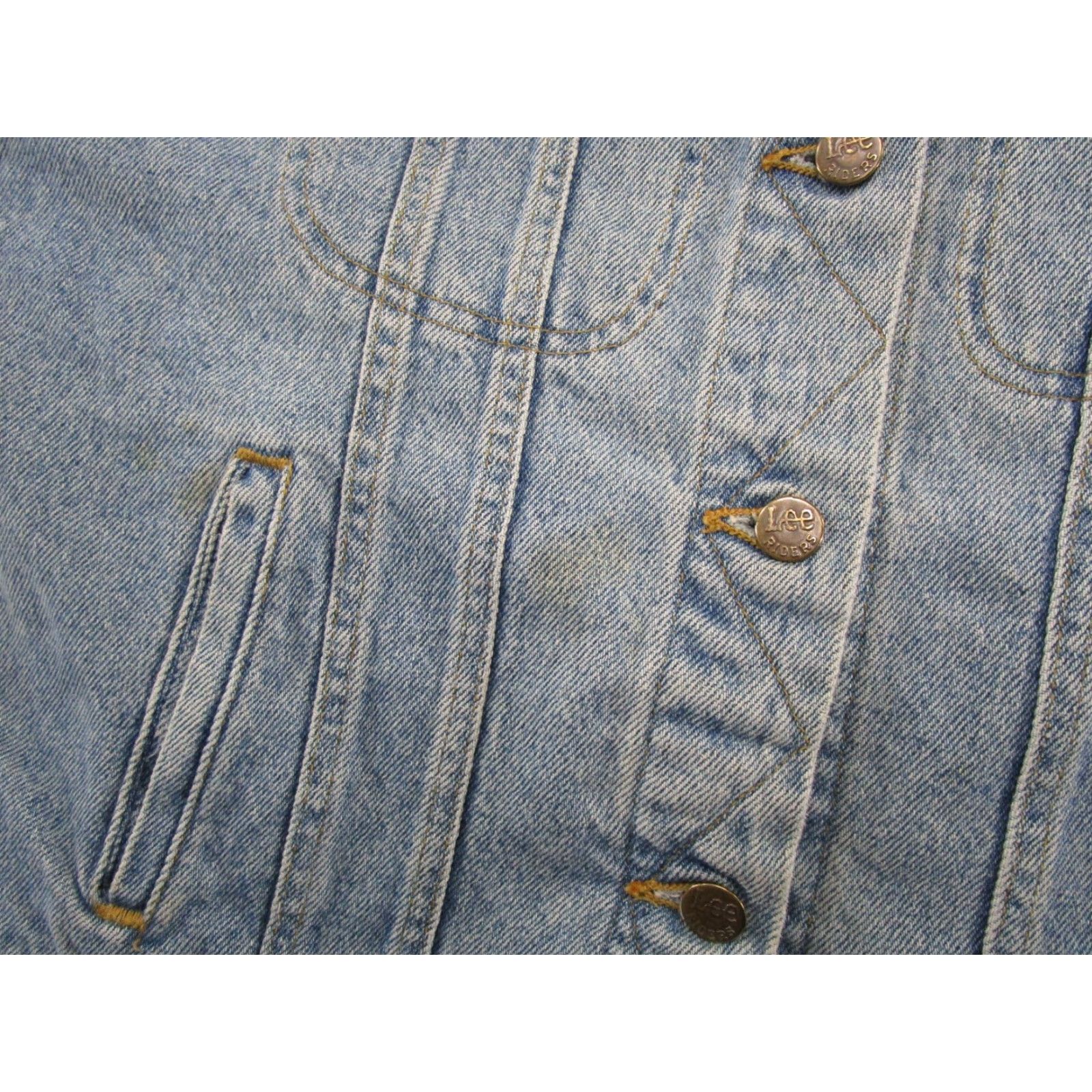 Lee Vintage Lee Jacket Women's Size S Blue Denim Jean USA Western Medium Wash Boxy Size 28" / US 6 / IT 42 - 4 Thumbnail
