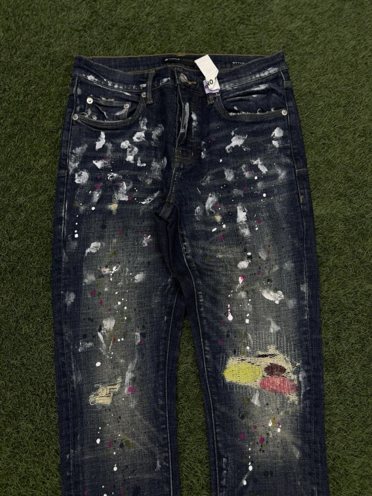 Purple Brand Purple Brand Jeans Men (29) Slim Fit Paint Splatter Size US 29 - 5 Thumbnail