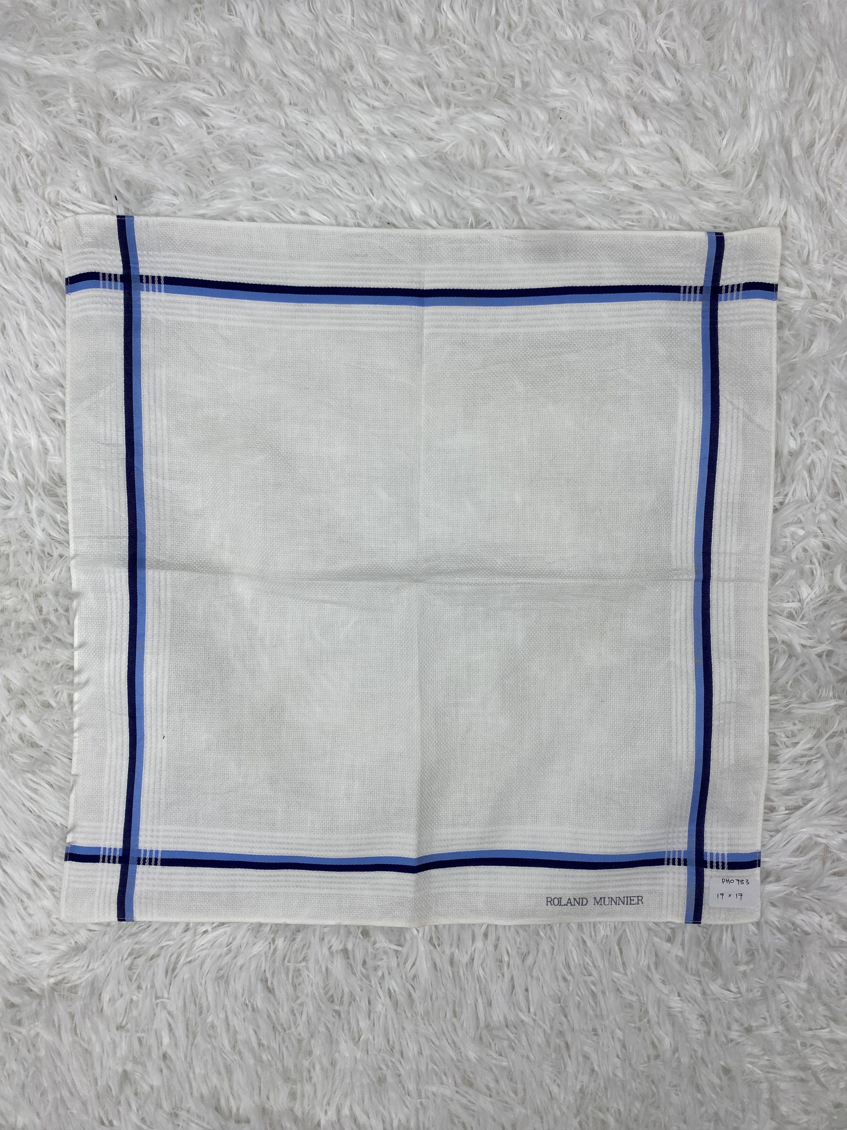 Designer × Vintage Vintage Roland Munnier Handkerchief Neckerchief PH0783 Size ONE SIZE - 3 Thumbnail