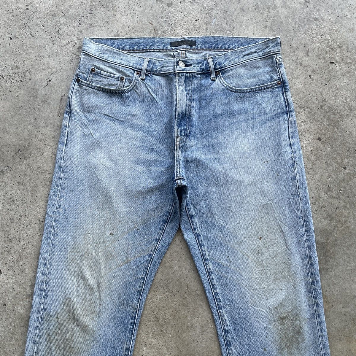 Japanese Brand W36x27 Vintage Japanese Faded Wash Jeans Denim Pants Size US 36 / EU 52 - 3 Thumbnail