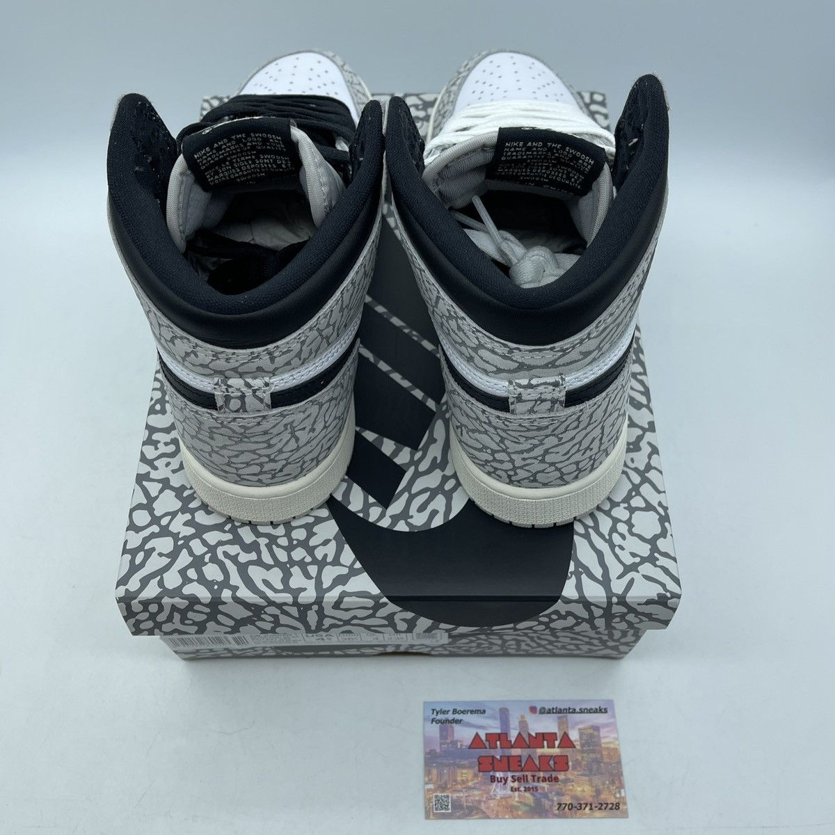 Jordan Brand Air Jordan 1 high white cement Size US 4.5 / IT 34.5 - 6 Thumbnail