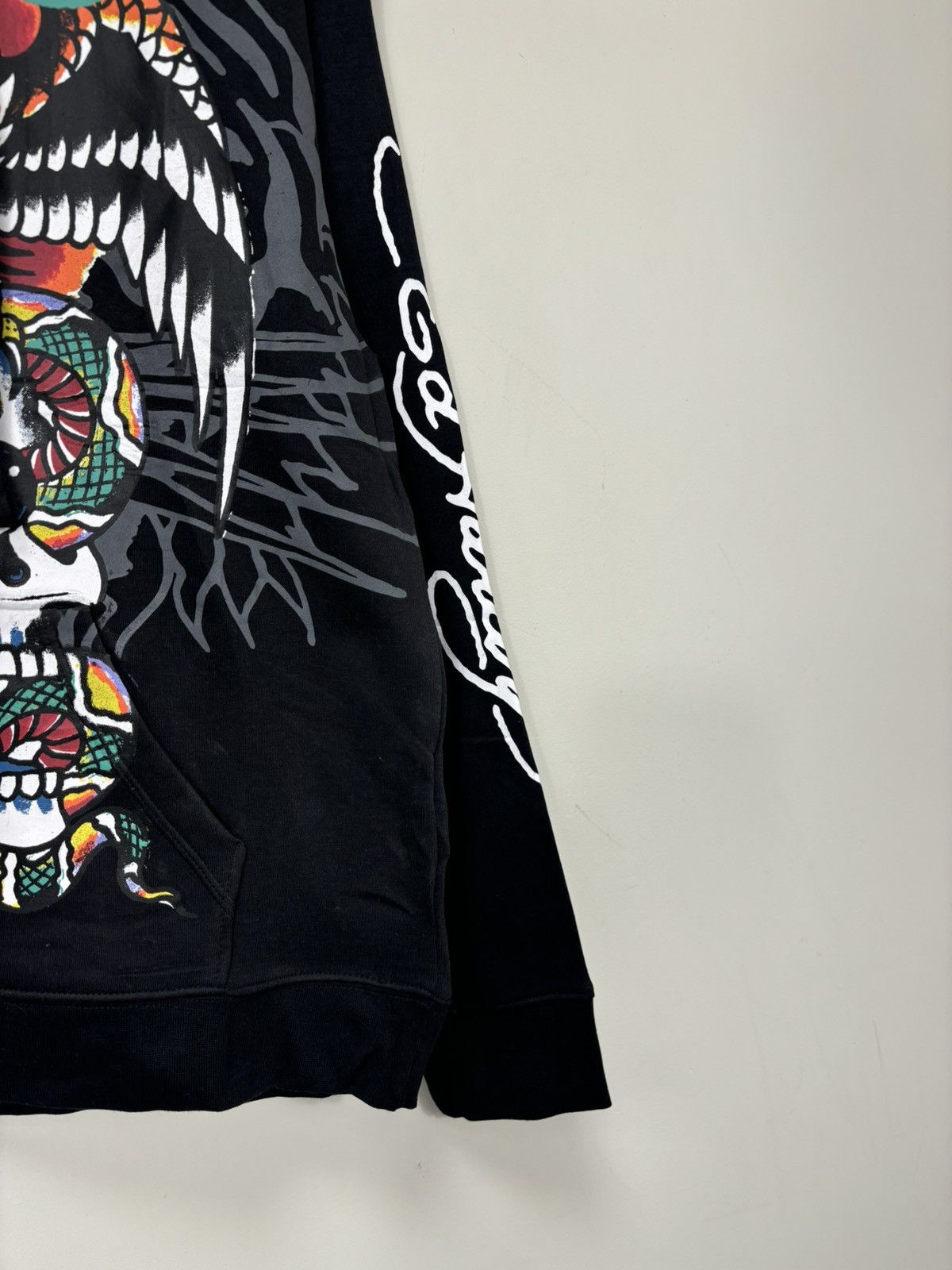 Christian Audigier Ed Hardy Y2K Eagle Skull NEW Hype Tattoo Black Hoodie Size US XL / EU 56 / 4 - 9 Thumbnail