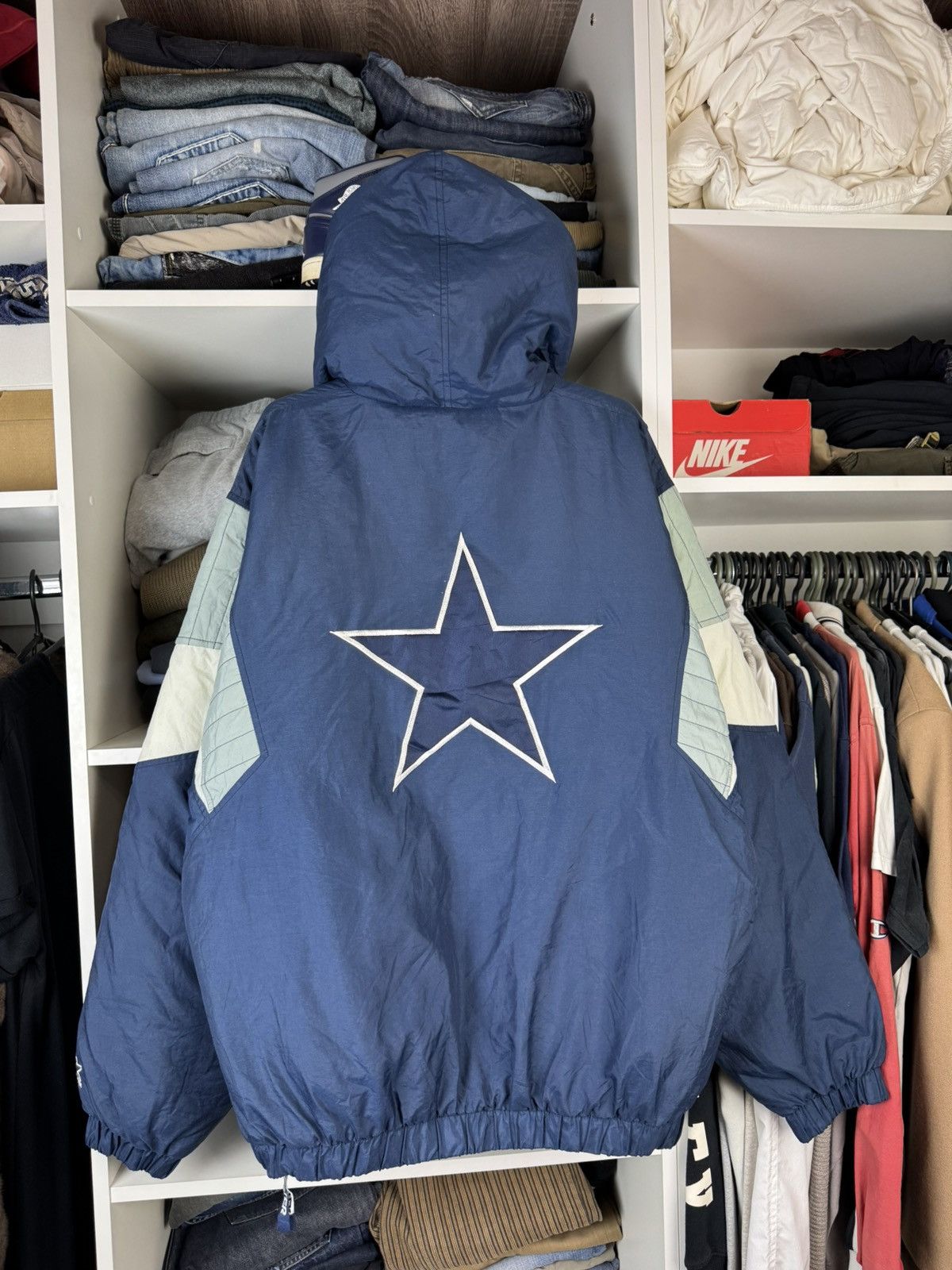 Starter Vintage Starter Dallas Cowboys NFL Insulated Anorak Jacket Size US L / EU 52-54 / 3 - 14 Thumbnail