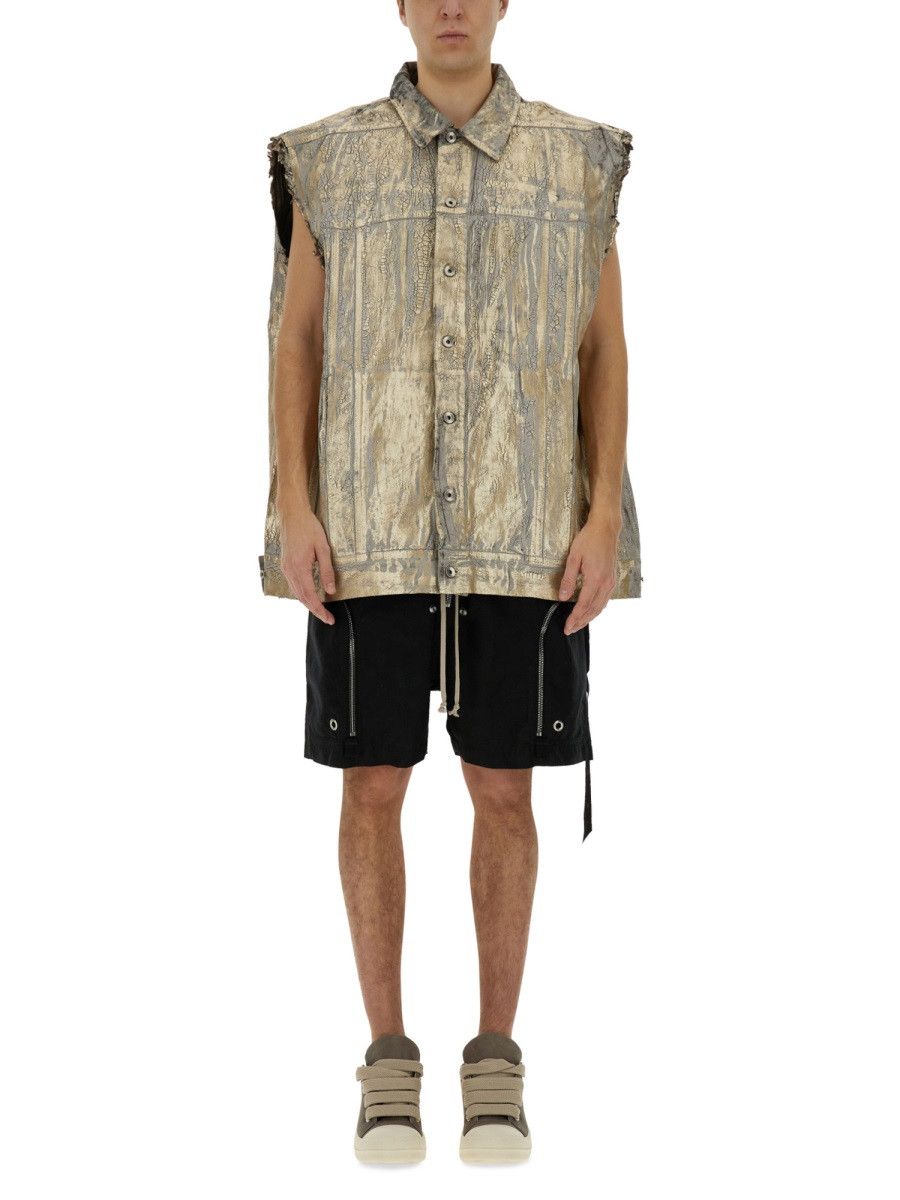 Rick Owens Drkshdw RICK OWENS DRKSHDW JUMBO VEST - GOLD Size US XS / EU 42 / 0 - 1 Thumbnail