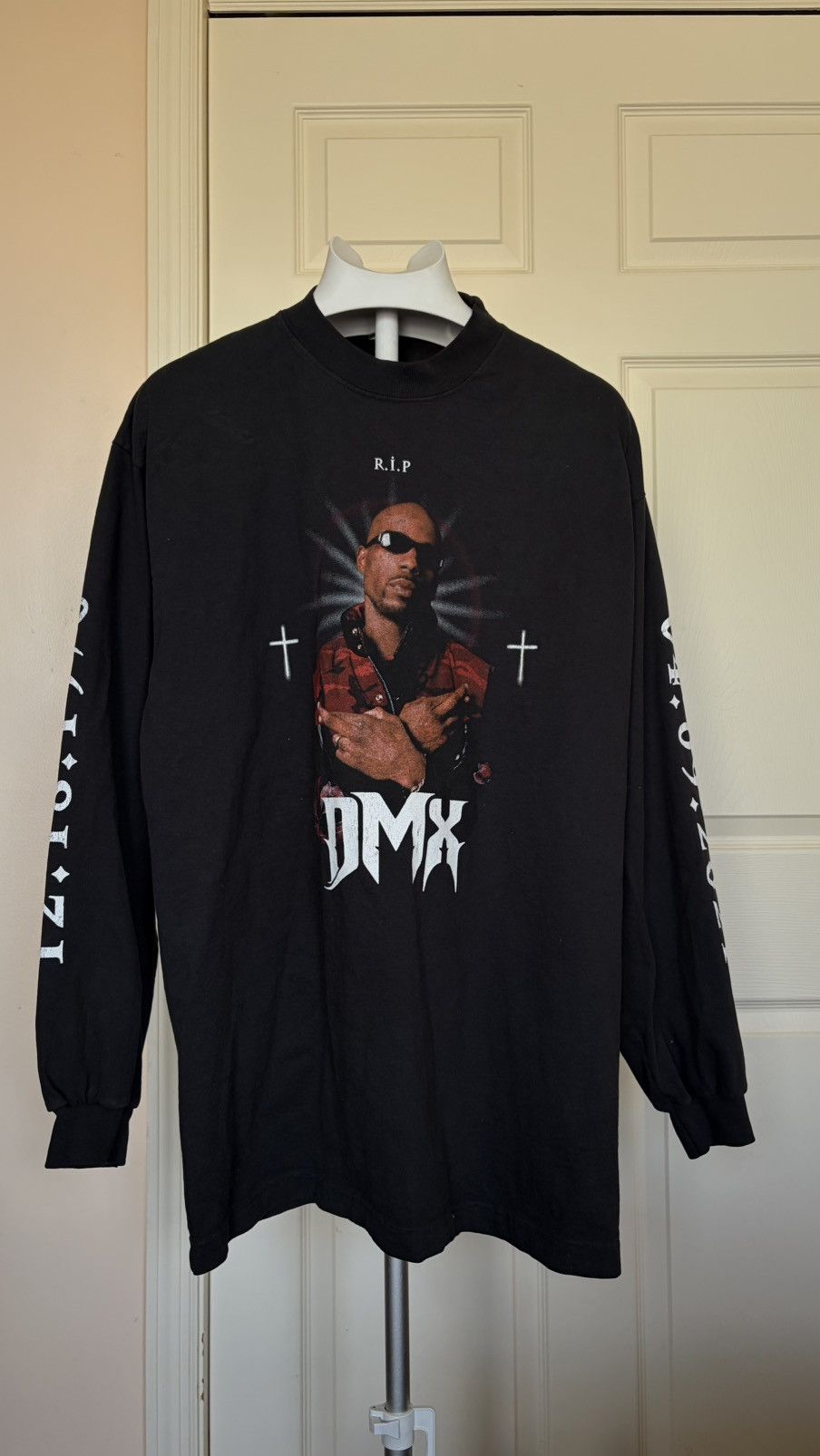 Balenciaga Balenciaga x Yeezy DMX Tribute Long Sleeve Tee SS21 Black Size US M / EU 48-50 / 2 - 2 Thumbnail