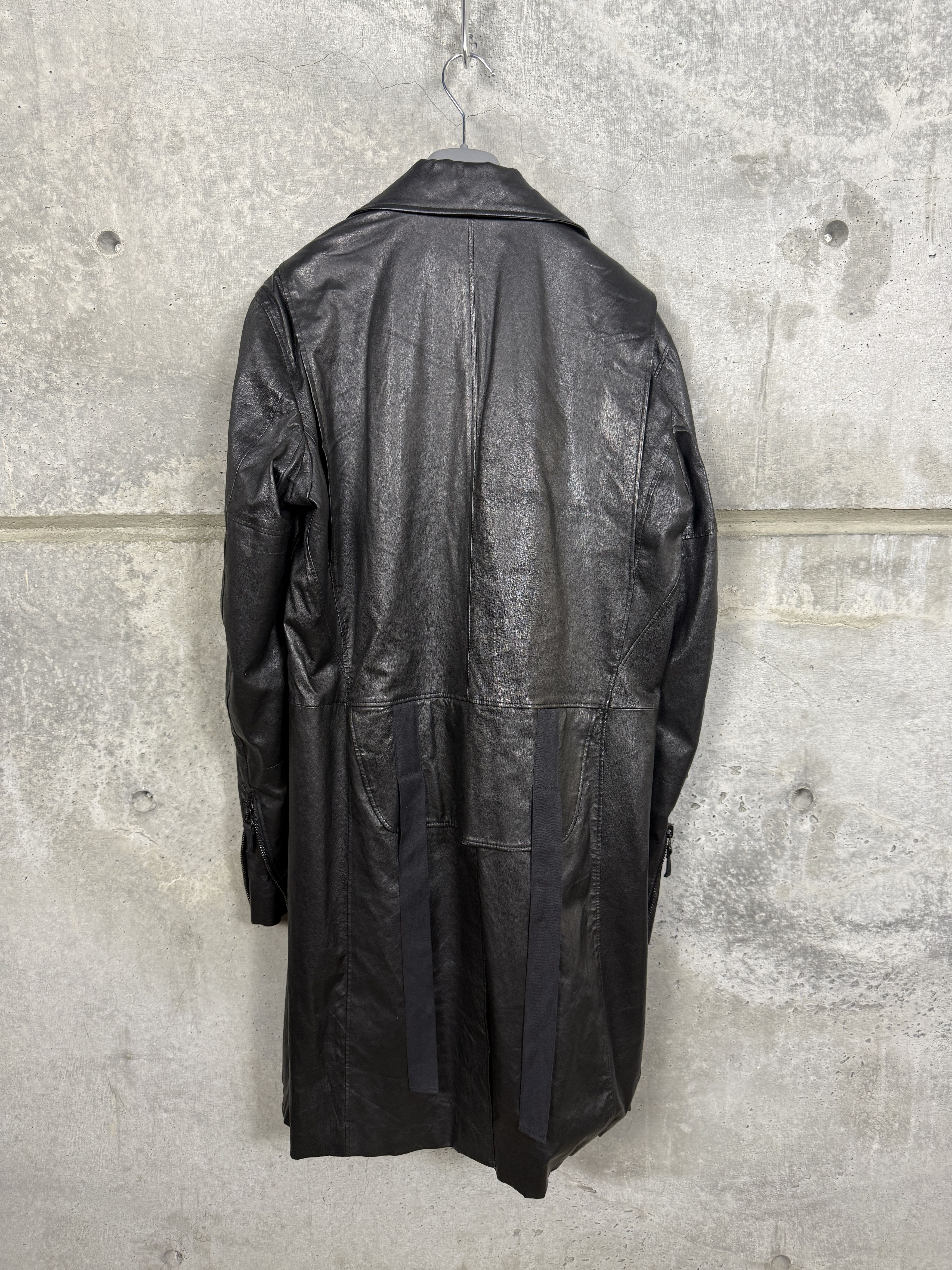 Helmut Lang Vintage Helmut Lang Elbow Cut-out Leather Coat Size US S / EU 44-46 / 1 - 2 Thumbnail