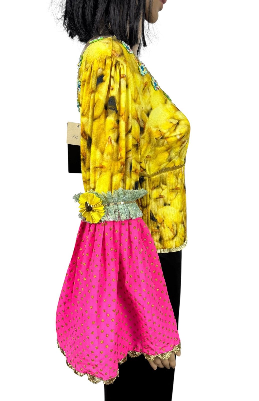 Manish Arora Manish Arora Silk Viscose Blouse Printed Baloon Sleev size L Size L / US 10 / IT 46 - 6 Thumbnail