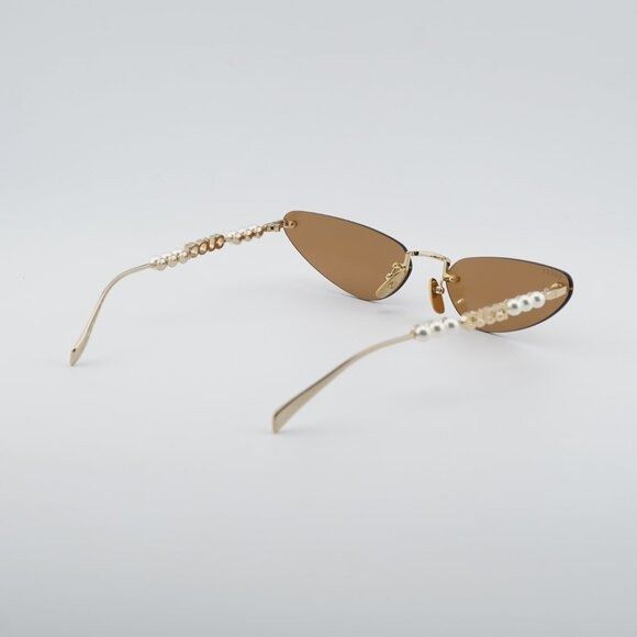 Gucci Gucci GG1920S 003 Sunglasses Shiny Endura Gold with Pearl Size ONE SIZE - 10 Thumbnail