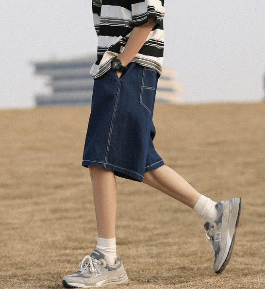 Japanese Brand × Vintage Japanese trendy retro casual denim shorts men Size US 32 / EU 48 - 2 Thumbnail