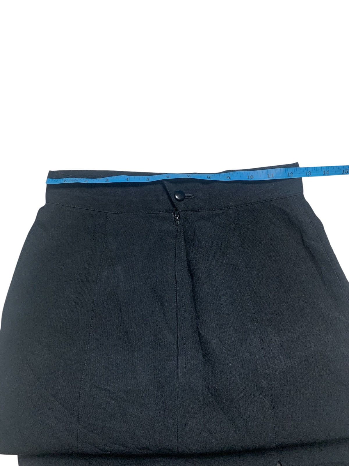 Thierry Mugler Vintage Thierry mugler black midi skirt Size 25" / US 0 / IT 36 - 6 Thumbnail