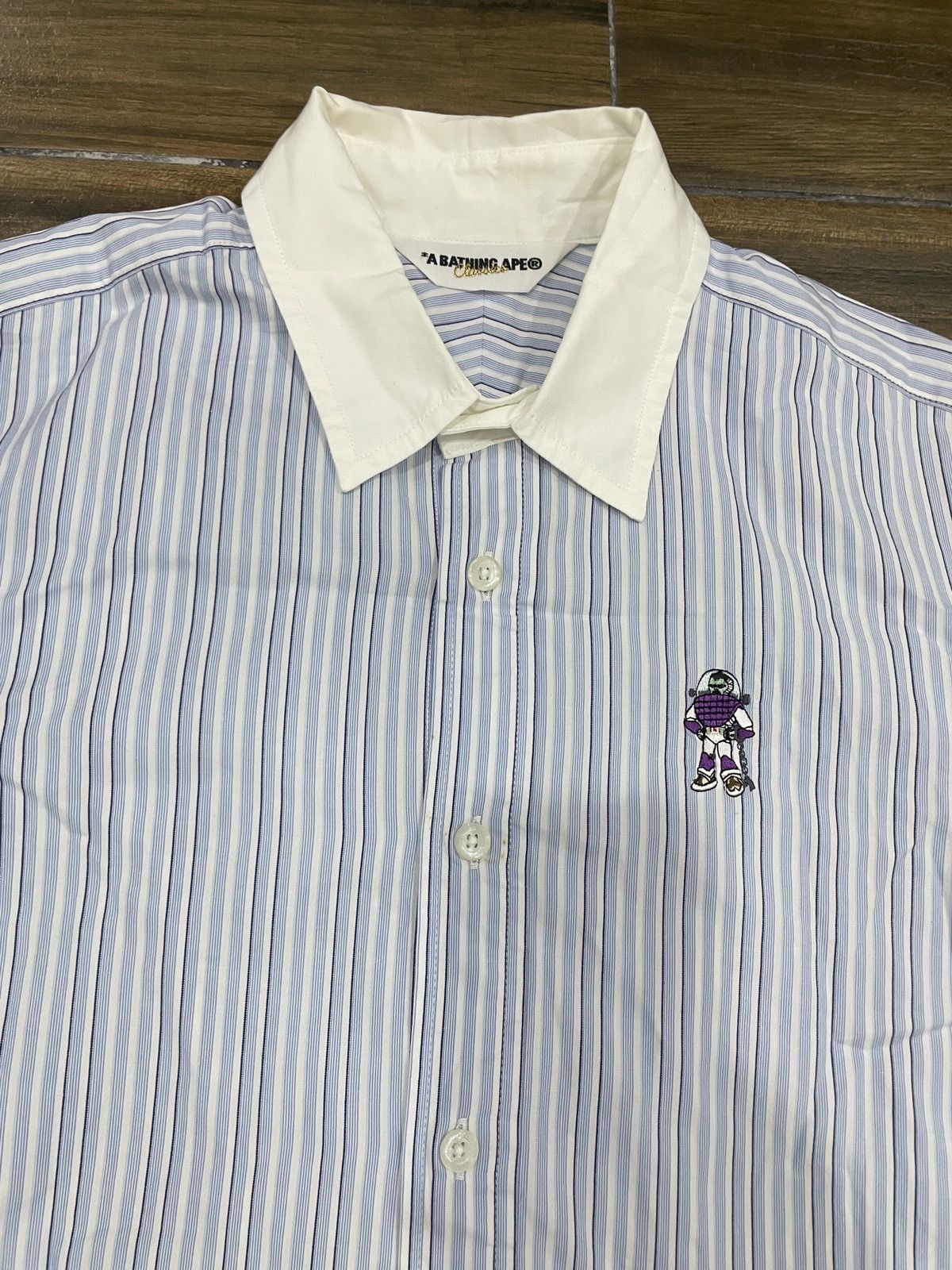 Bape Bape Classic Striped Buttons Shirt Size US S / EU 44-46 / 1 - 3 Thumbnail