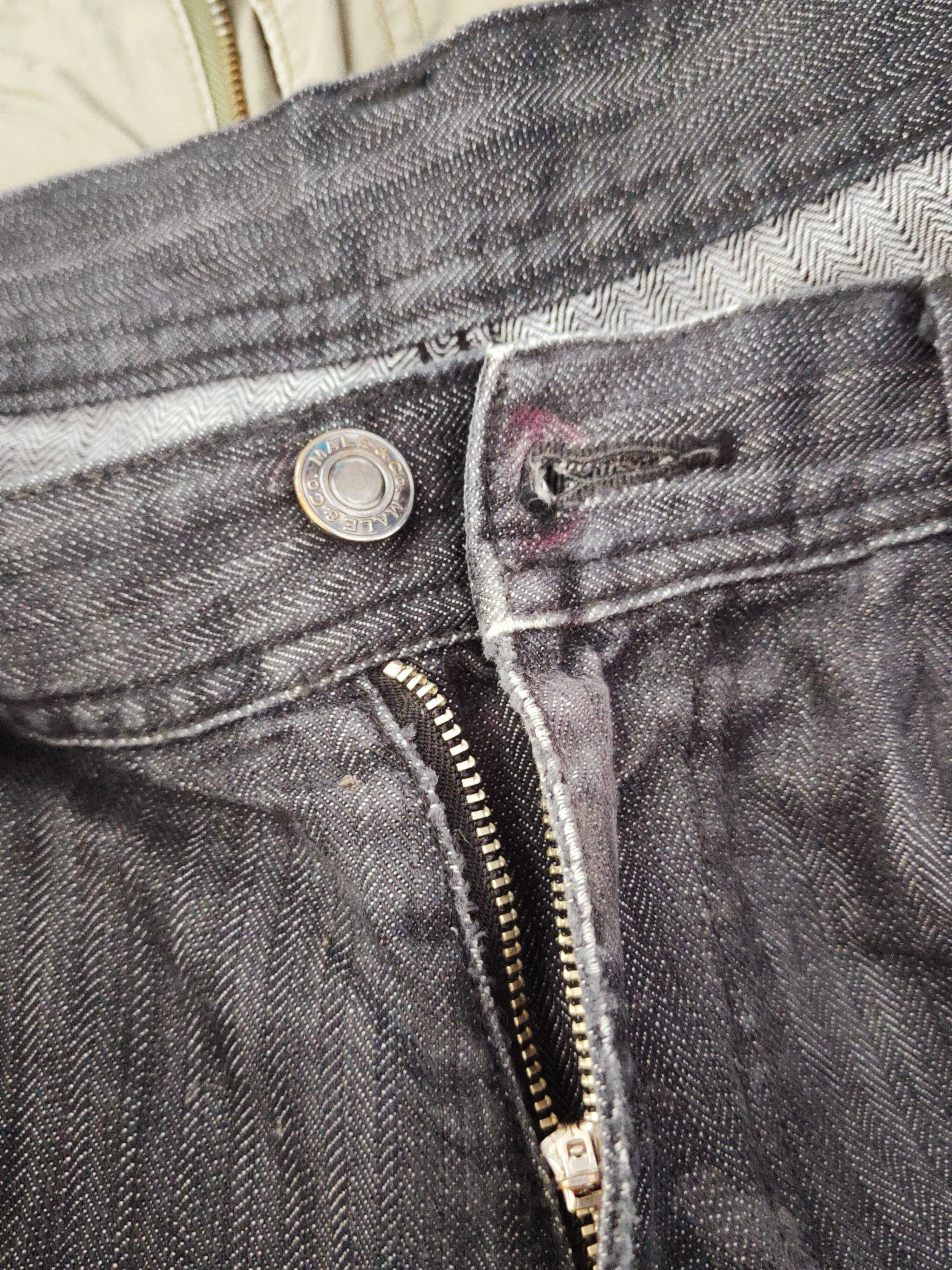 Japanese Brand Male &Co Black Distressed Ripped Jeans#W085 Size US 32 / EU 48 - 16 Thumbnail