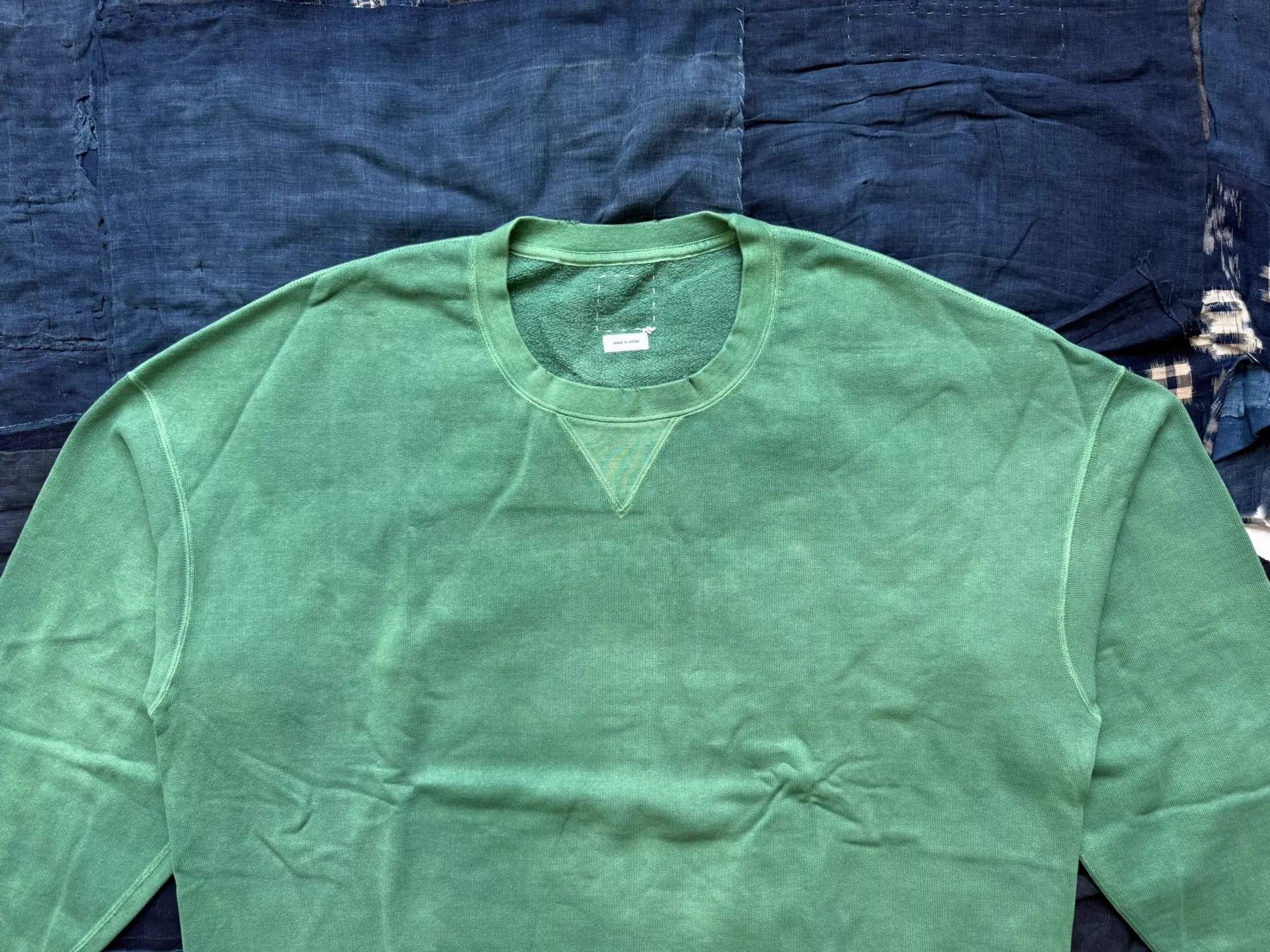 Visvim VISVIM 20SS JUMBO SWEAT L/S UNEVEN DYE CREWNECK GREEN 5 Size US XXL / EU 58 / 5 - 3 Thumbnail