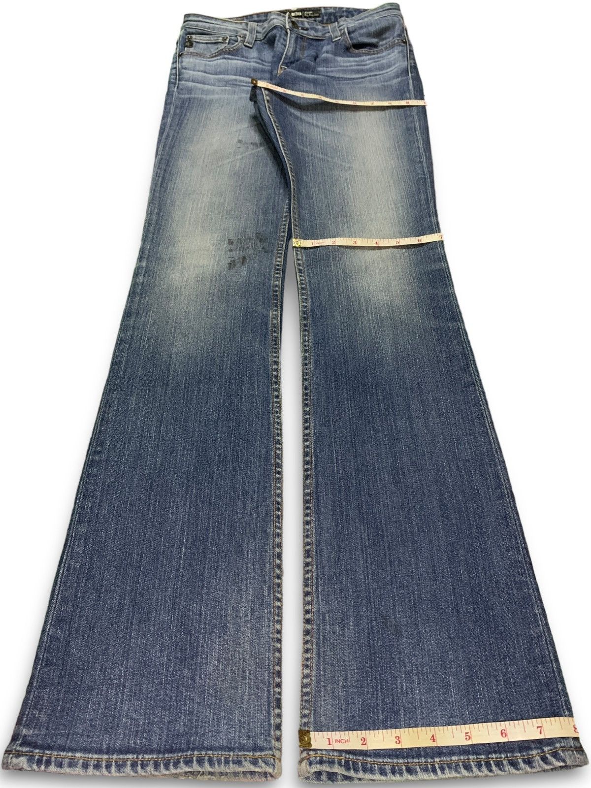 Japanese Brand SALES🔥Vintage Japanese Brand Blue Wash Flare Style Jeans Size 29" - 13 Thumbnail