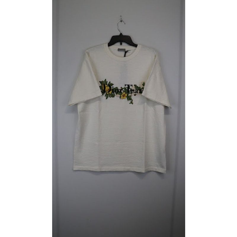DENIM TEARS × Dior o1rshd1 Q:2 / M. C&S Top Waist T-Shirt Tee in Ivory Size US XL / EU 56 / 4 - 1 Thumbnail