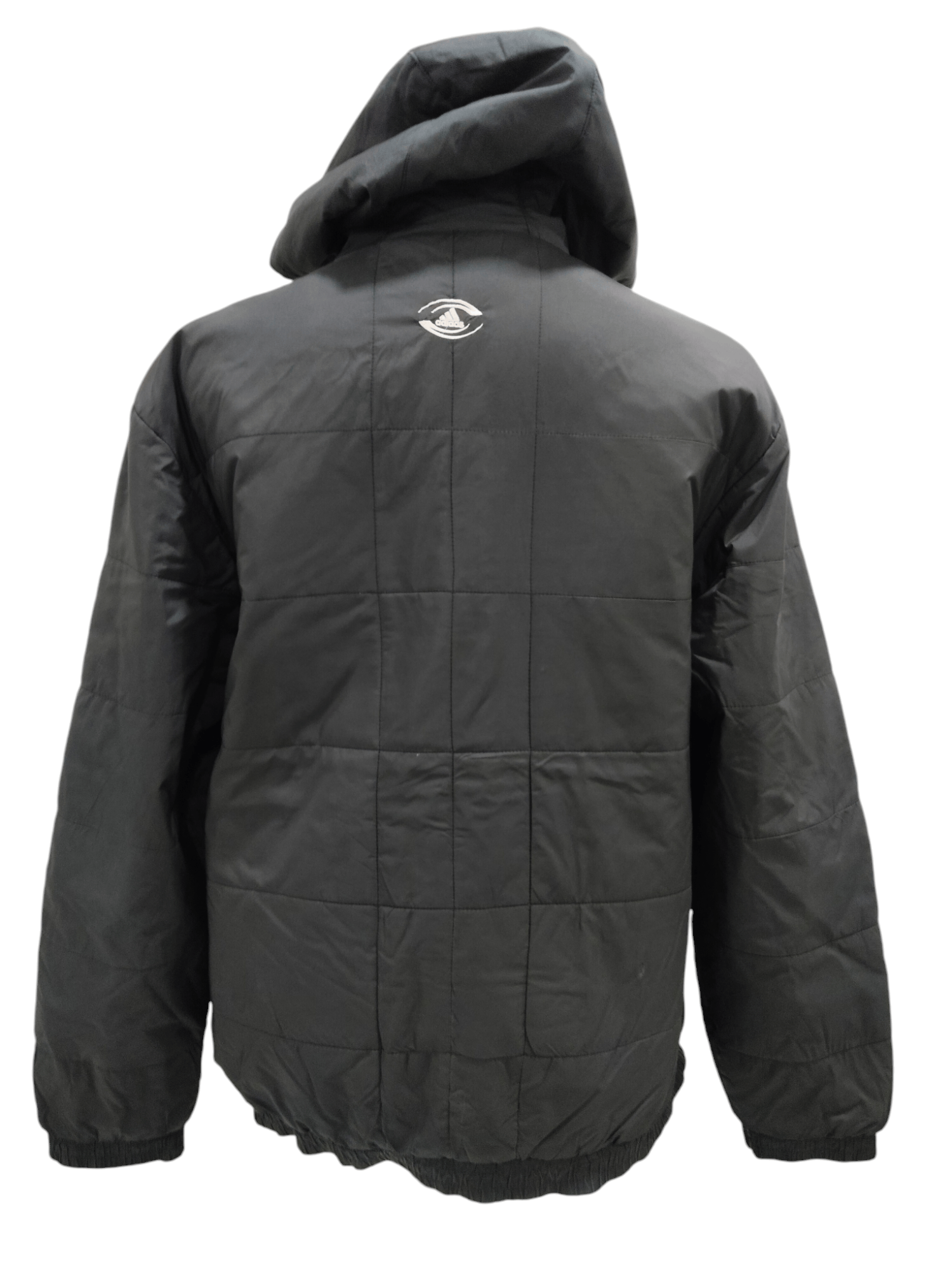 Adidas × All Blacks × Vintage Vintage Adidas All Black Hoodie Heavy Jacket Size US L / EU 52-54 / 3 - 4 Thumbnail