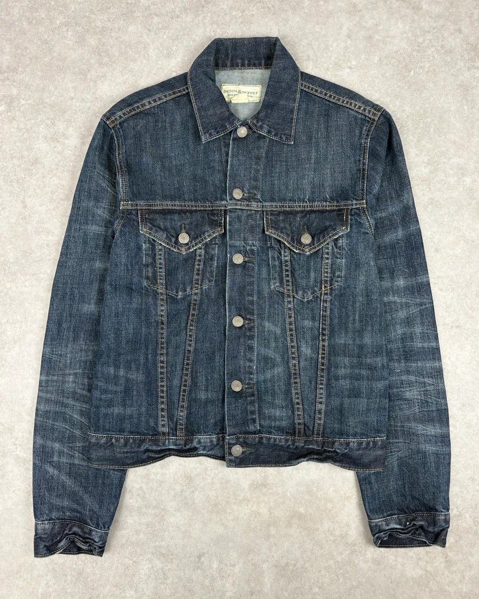 Polo Ralph Lauren Ralph Lauren Denim & Supply Faded Blue Denim Trucker Jacket Size US S / EU 44-46 / 1 - 1 Thumbnail