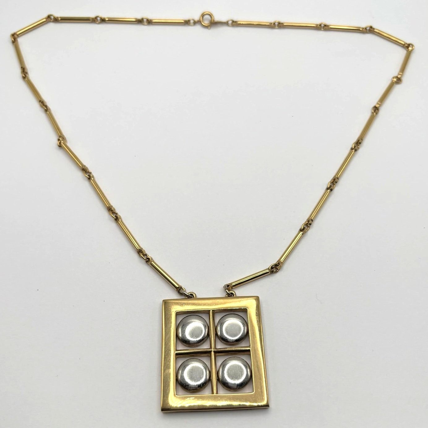 Other Vintage Gold Square Amway Necklace Size ONE SIZE - 3 Thumbnail