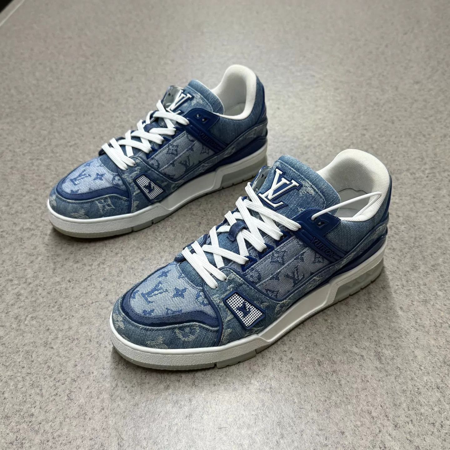 Louis Vuitton Blue Low-Top Sneakers, Size 7 Size US 7 / EU 40 - 1 Thumbnail