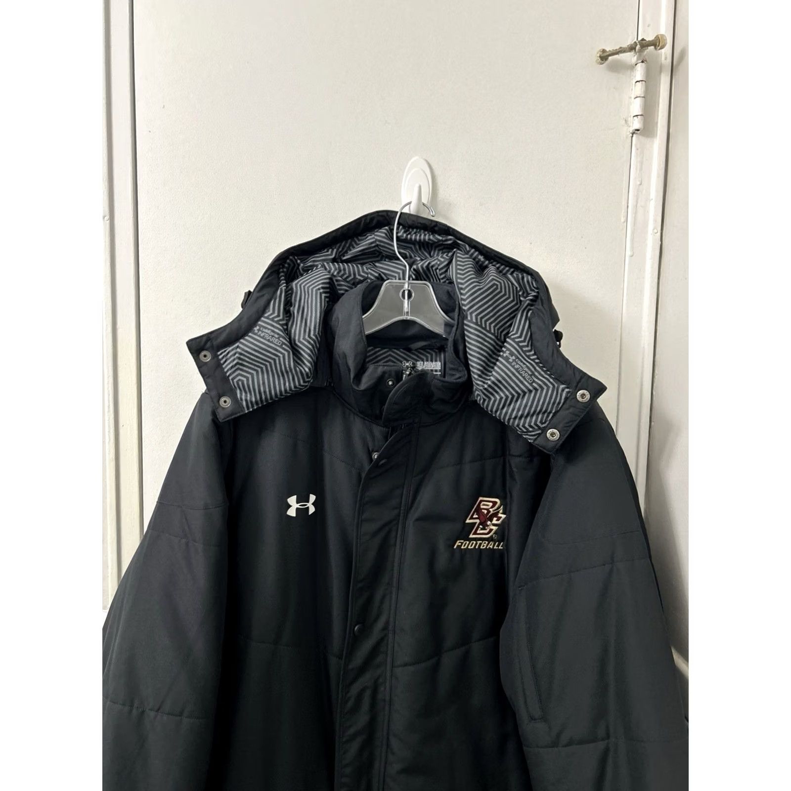 Under Armour Under Armour ColdGear Infrared Parka Jacket Mens 3XL Black Boston College Puffer Size US XXL / EU 58 / 5 - 2 Thumbnail