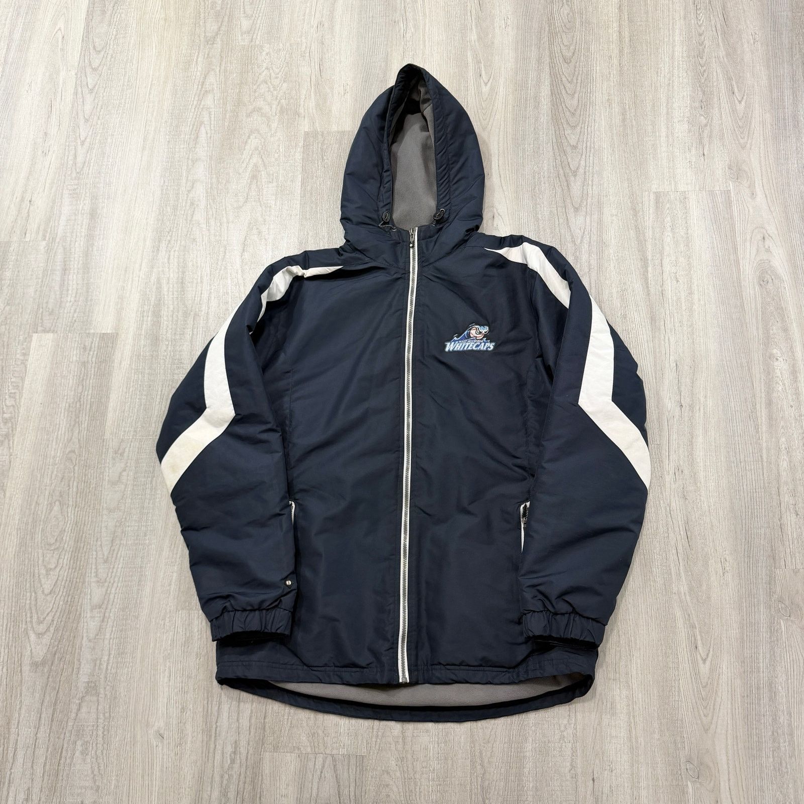 Vintage Vintage West Michigan Whitecaps Jacket Men's Medium Blue Size US M / EU 48-50 / 2 - 1 Thumbnail