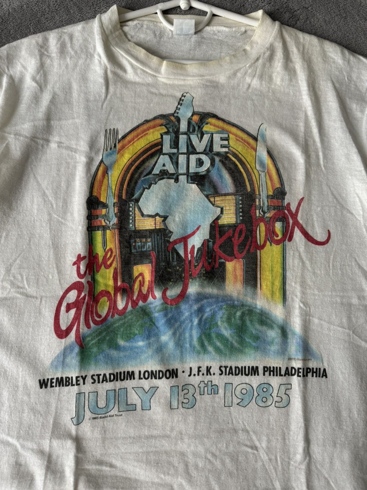 Band Tees × Vintage Vintage 1985 Live Aid Official Concert Tee Size US M / EU 48-50 / 2 - 5 Thumbnail