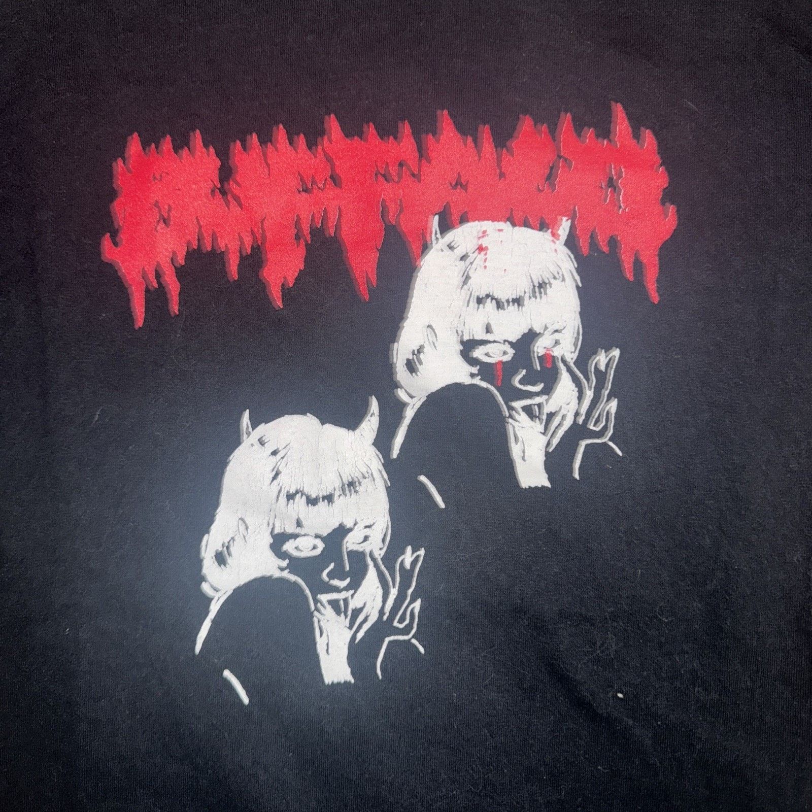 Band Tees × Vintage Buffalo Brand Twins Graphic T-Shirt Black Streetwear M 18x26 Size US L / EU 52-54 / 3 - 2 Thumbnail