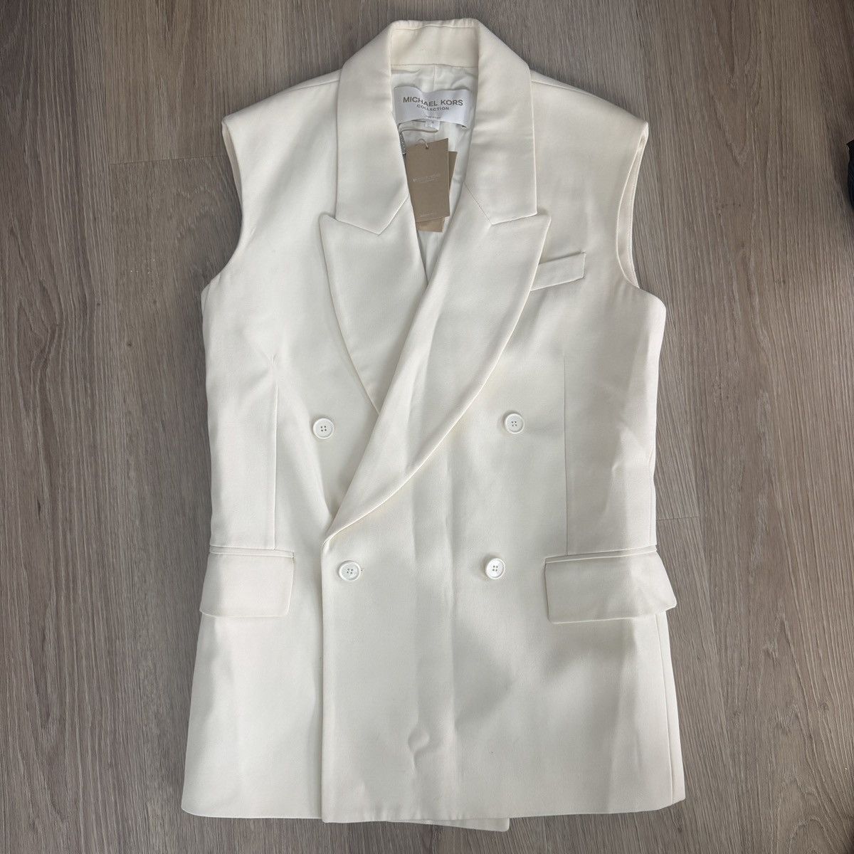 Michael Kors Michael Kors Oversized Double-Breasted Vest Size S / US 4 / IT 40 - 6 Thumbnail