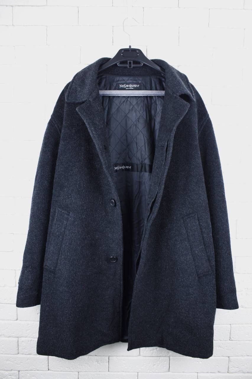 Yves Saint Laurent Yves Saint Lauren Wool Coat Vintage Size US L / EU 52-54 / 3 - 2 Thumbnail