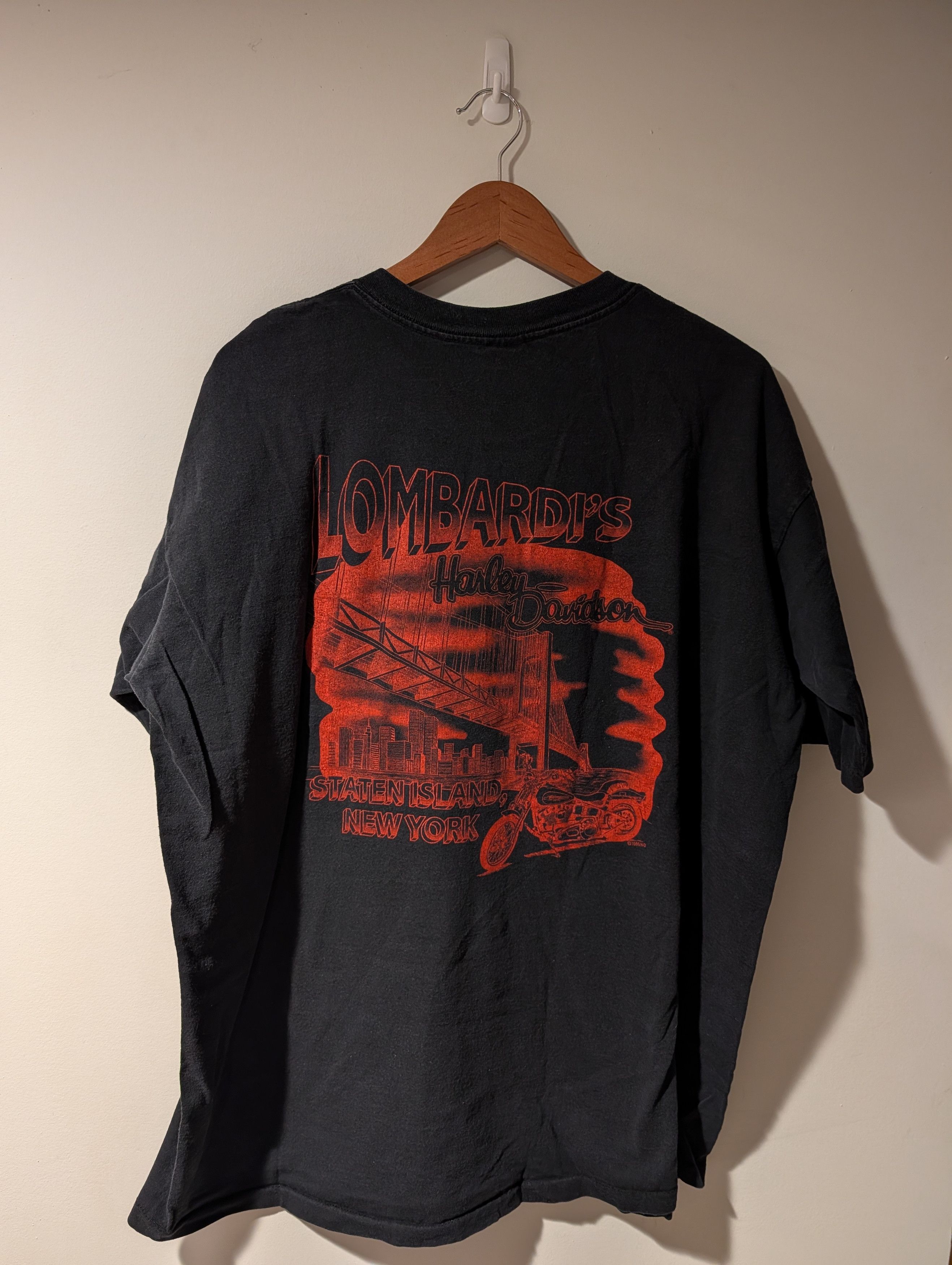 Harley Davidson VTG Harley Davidson Brute Force Staten NY T-Shirt Lombardi’s Size US XXL / EU 58 / 5 - 6 Thumbnail