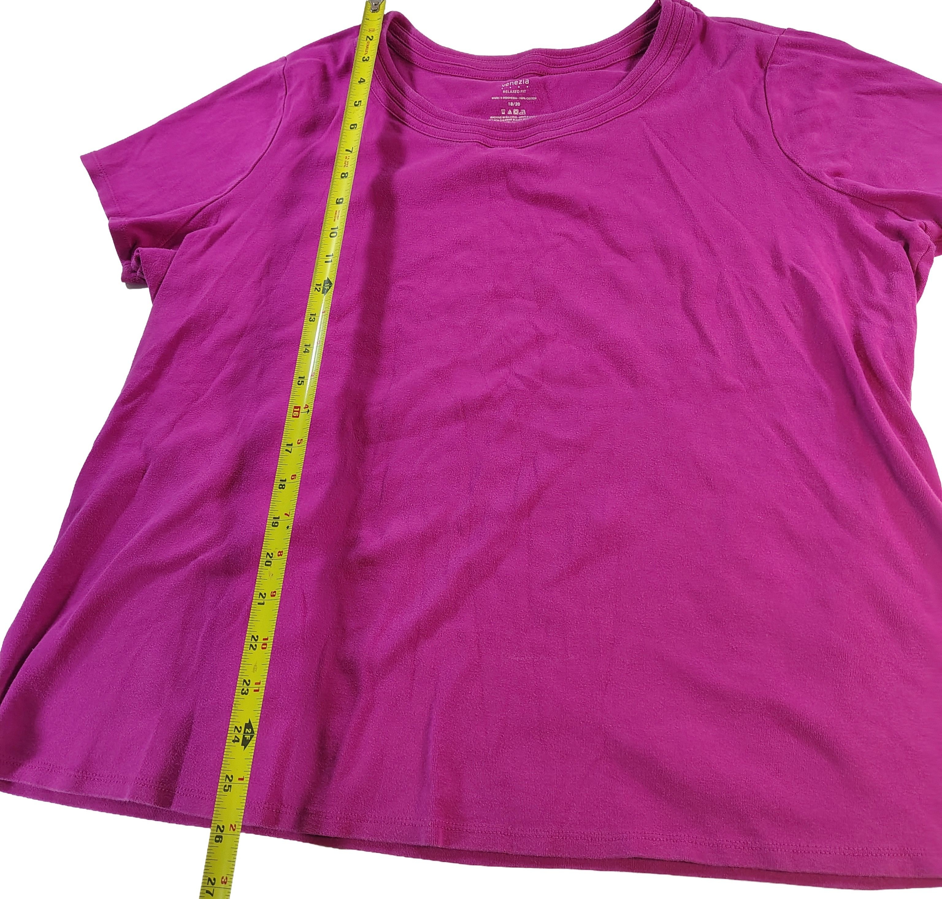 Other Women's Pink XXL Venezia Plain Basic Heavy Cotton Shirt Size XXL / US 16-18 / IT 52-54 - 5 Thumbnail