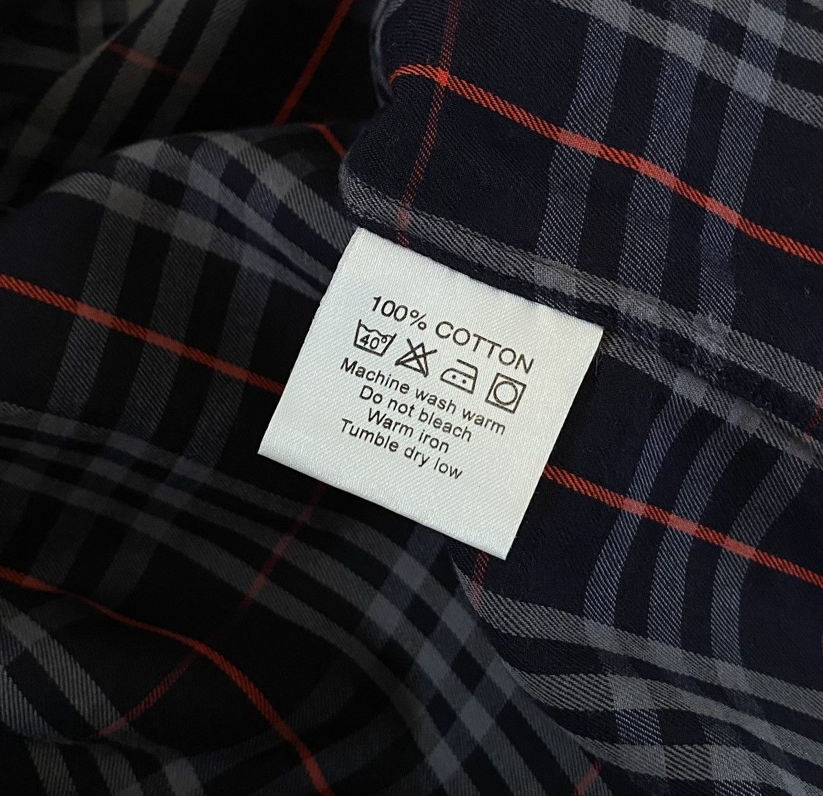Burberry Burberry Nova Check Navy Shirt x Vintage x Luxury Size US L / EU 52-54 / 3 - 7 Thumbnail