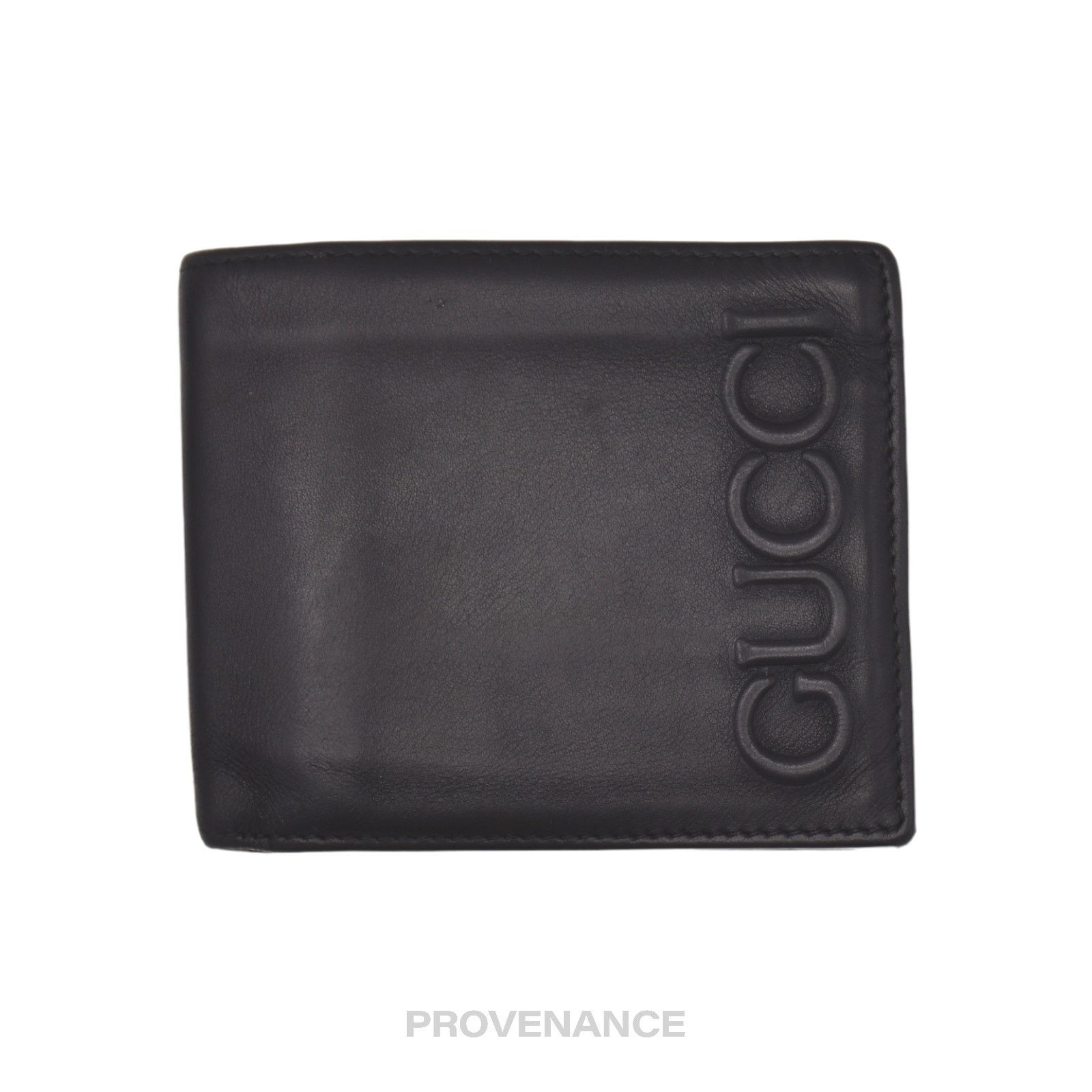Gucci 🔴 Gucci Embossed Bifold Wallet - Black Size ONE SIZE - 2 Thumbnail