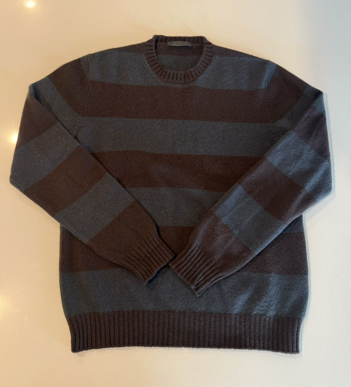 Prada Prada Cashmere Striped Crew Neck Sweater Size US S / EU 44-46 / 1 - 4 Thumbnail