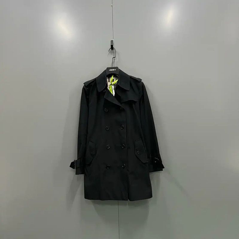 Burberry Burberry Women’s Long Black Cotton Trench Coat Size ONE SIZE - 1 Thumbnail