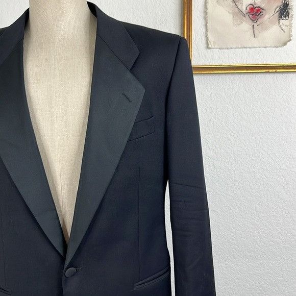 Giorgio Armani Mani by Griorgio Armani Tuxedo Dinner Jacket Coat Blazer Sa Size 42R - 2 Thumbnail