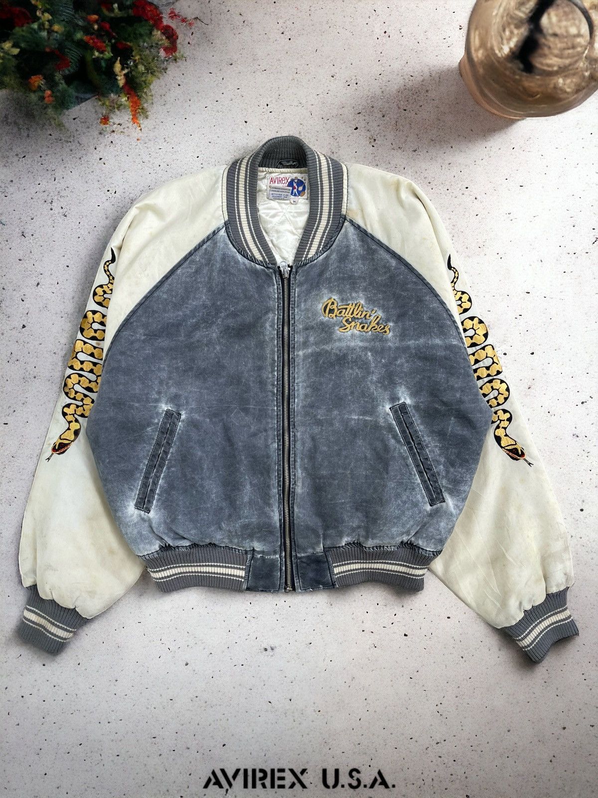 Avirex × Avirex Varsity Jacket × Vintage ?Vintage 90s Avirex USA 