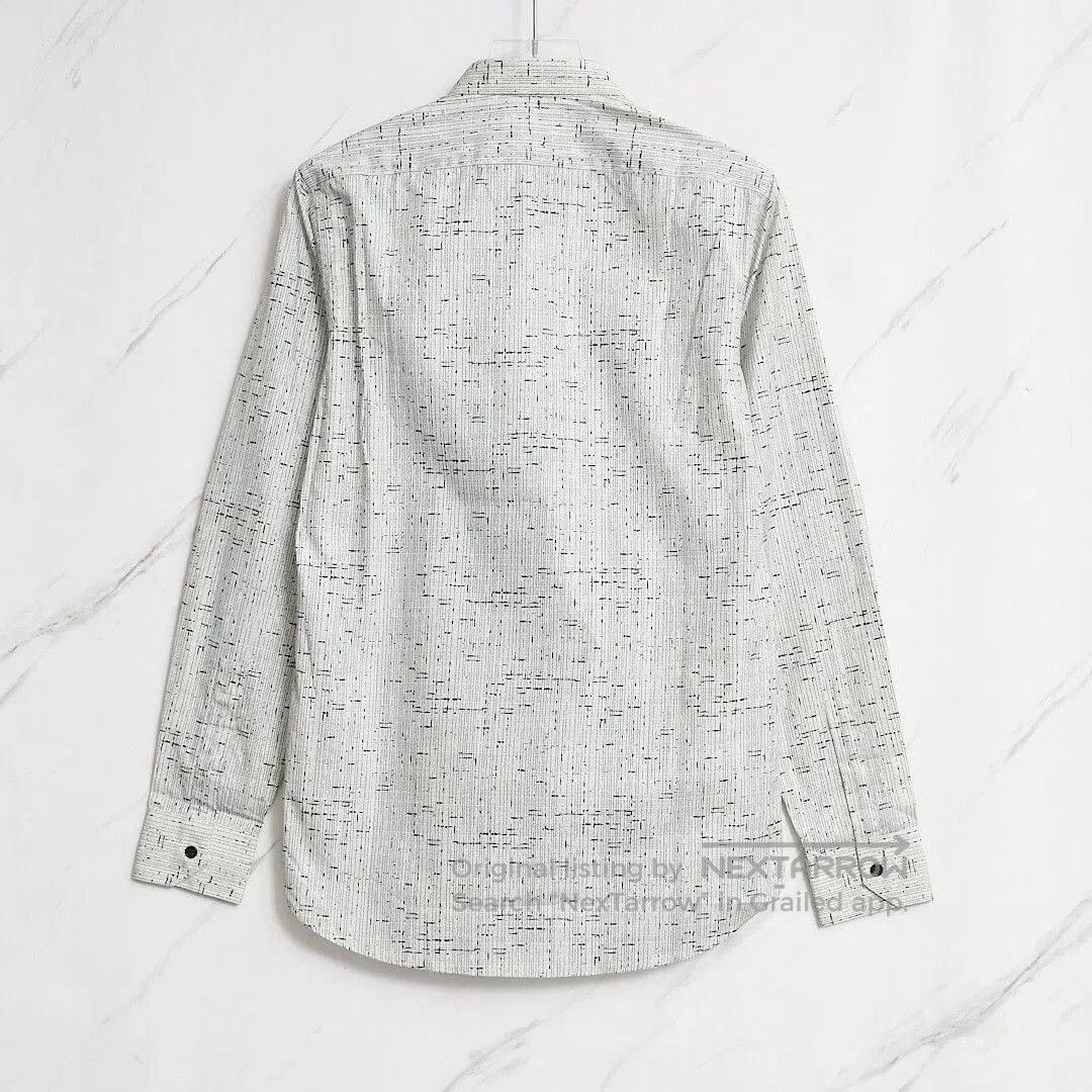 Saint Laurent Paris Saint Laurent Men's Gray Patterned Cotton Shirt. Size US M / EU 48-50 / 2 - 4 Thumbnail