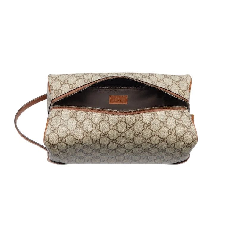 Gucci GUCCI GG Beige Brown Toiletry Case New & Authentic Size ONE SIZE - 5 Thumbnail