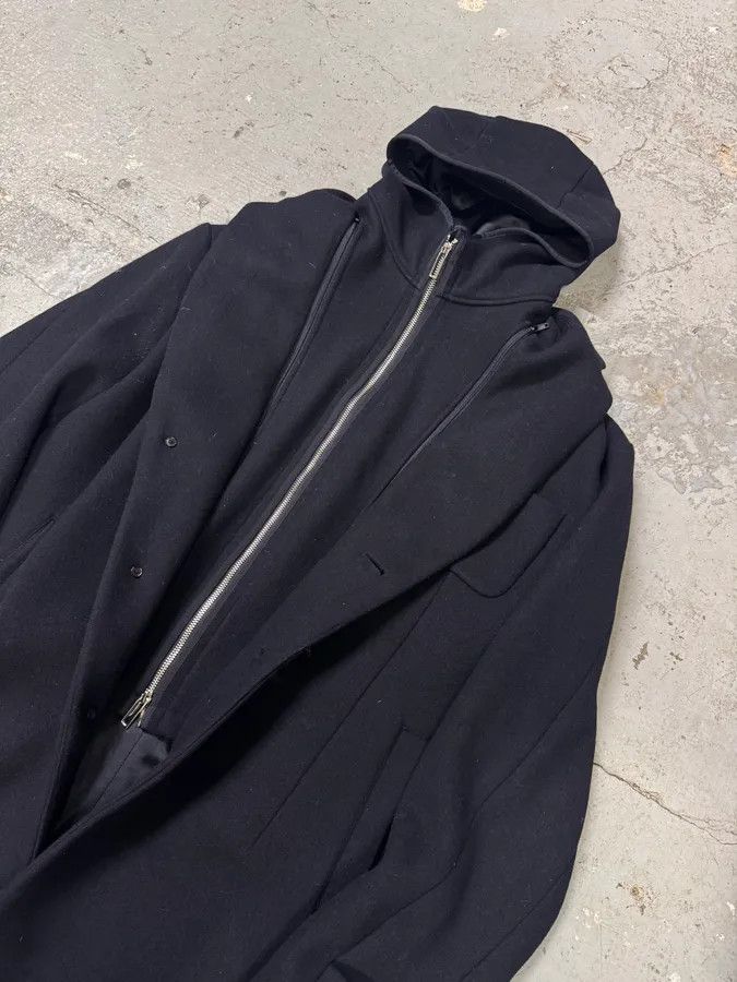 Emporio Armani AW2017 Emporio Armani Double Layer Black Wool Jacket Size US L / EU 52-54 / 3 - 2 Thumbnail