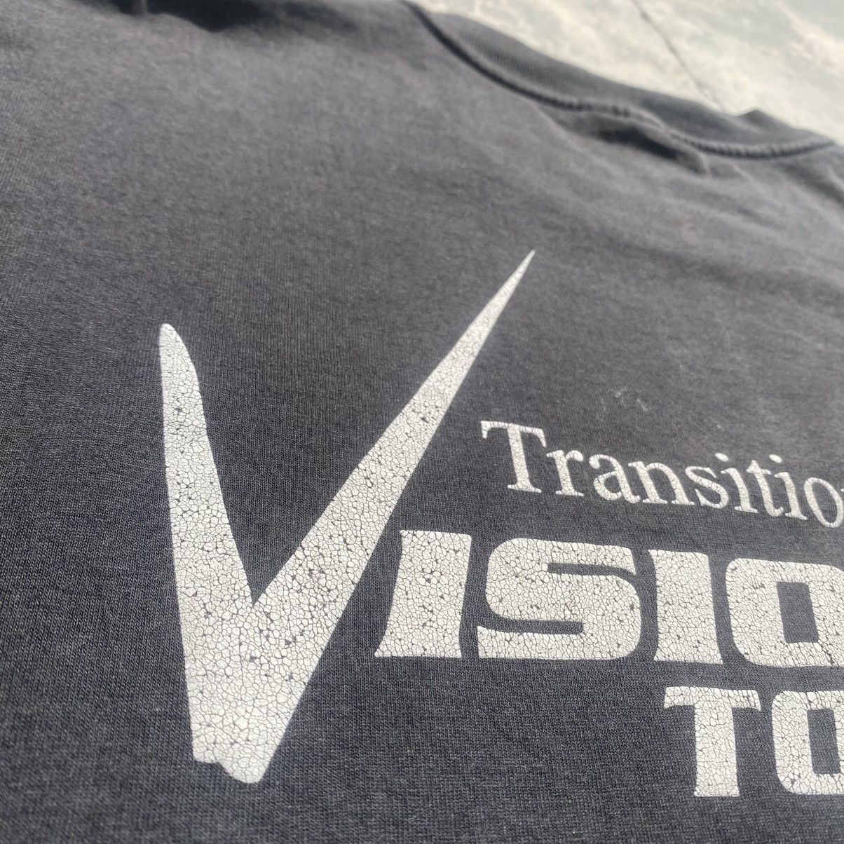 Band Tees Distressed Boxy 1998 VISION TOUR Transitions Lenses tee Size US XL / EU 56 / 4 - 6 Thumbnail