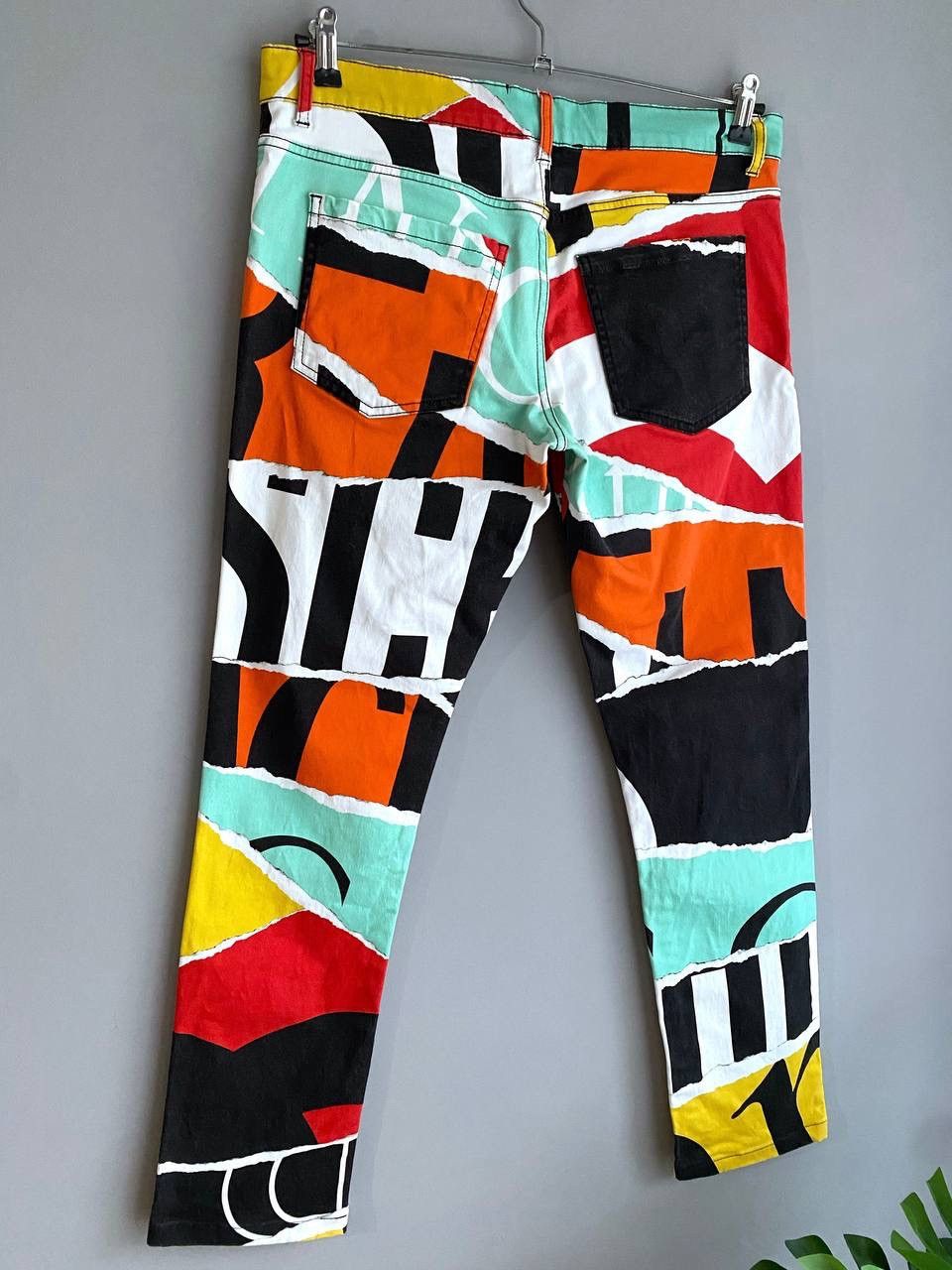 Designer × Moschino RARE MOSCHINO COUTURE Multicolor Print Men's Pant, W34 / L30 Size US 34 / EU 50 - 5 Thumbnail